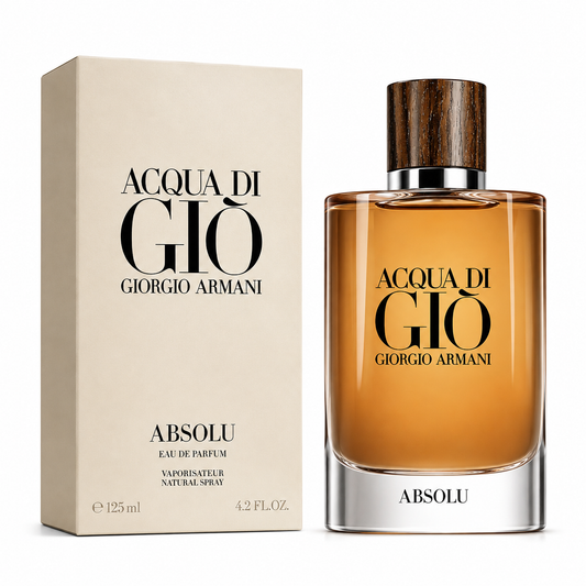 Armani Acqua di Gio Absolu 125ml / 4.2 oz EDP Spray Men Rare Discontinued