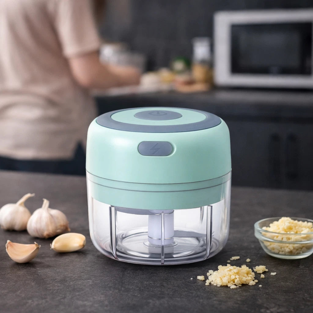 Portable Mini Electric Food Chopper USB Garlic Onion Vegetable Cutter