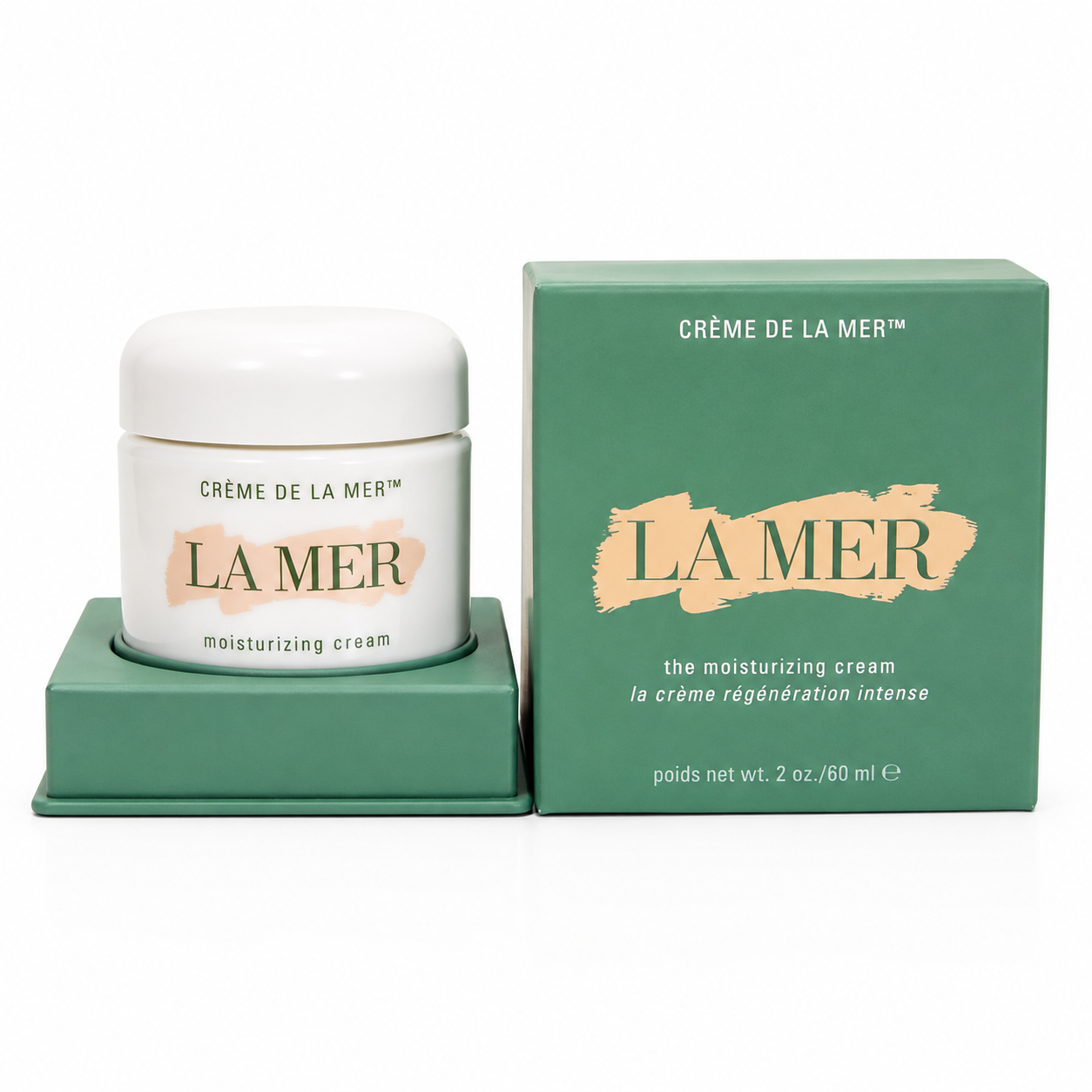 *1 PIECE LA MER THE MOISTURIZING CREAM 2 OZ. IMPERFECT BOX MISSING SPOON*******