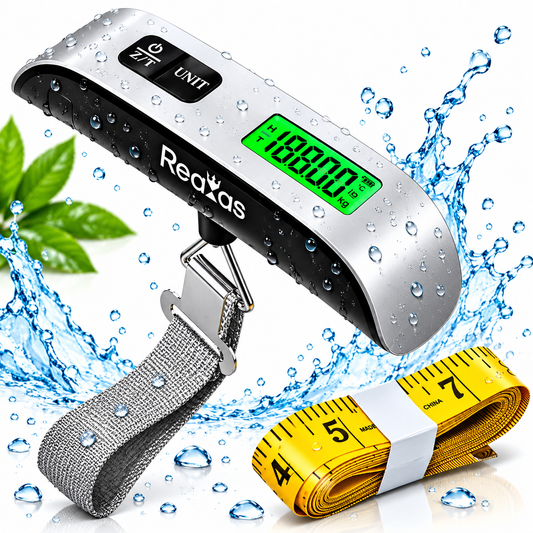 Digital Luggage Scale 110 lb/50 kg, Portable Suitcase Weight Scale + Backlit LCD