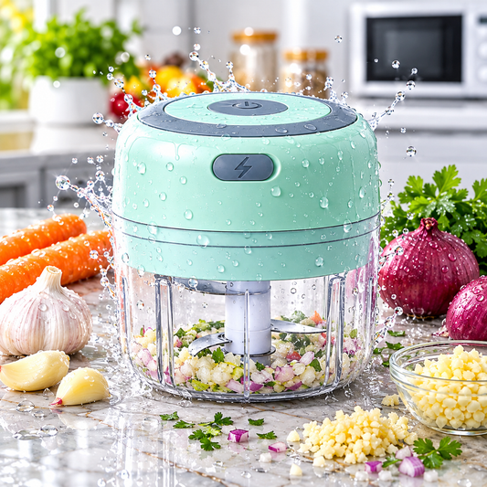 Portable Mini Electric Food Chopper USB Garlic Onion Vegetable Cutter