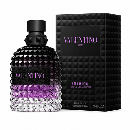 NEW 2026 VALENTINO UOMO BORN IN ROMA PURPLE MELANCHOLIA 3.4 OZ SHIP FROM FRANCE