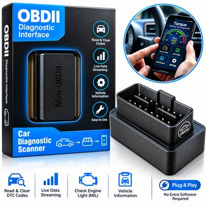 MINI ELM327 Bluetooth 4.0 OBD2 Car Diagnostic Scanner Tool Support IOS Android