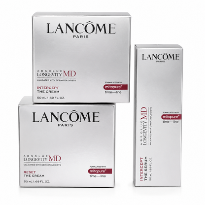 Lancôme Absolue Longevity MD Reset The Cream + Intercept Serum + Cream Set 50 mL