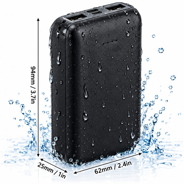 5V Power Bank 10000mAh Battery Pack DC USB Type C Output Portable Charger Fo HOT
