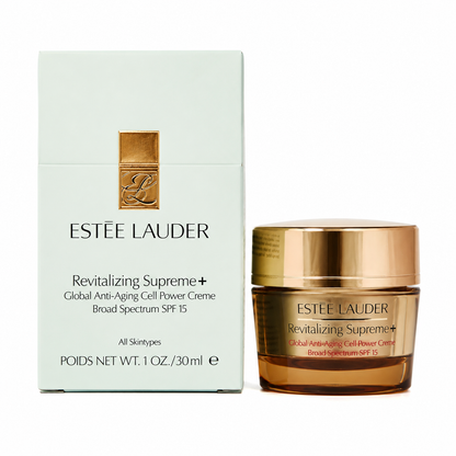 Estee Lauder Revitalizing Supreme+ Global Anti Aging Creme SPF 15, 1 Oz/30ml NIB