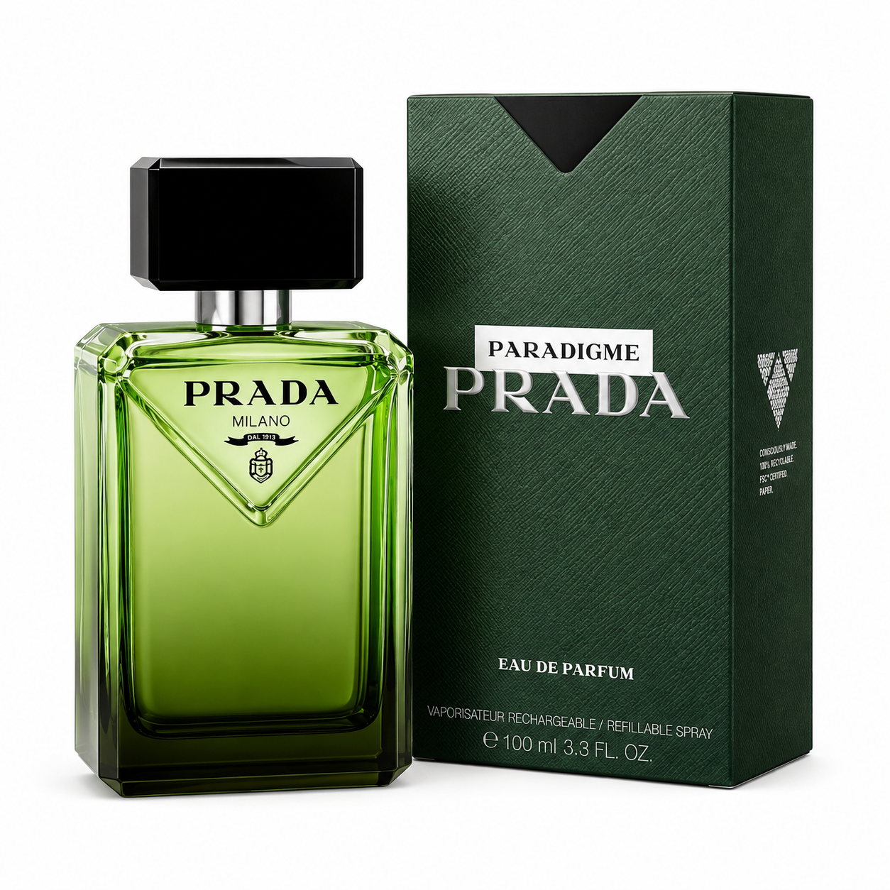PRADA Paradigme Eau de Parfum Men 100ml/3.3 Fl. Oz Brand New Box