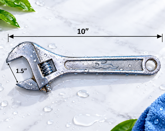 Adjustable Crescent Wrench 10" Length w/ 1-1/2" Opening(Large) Chrome Plated New