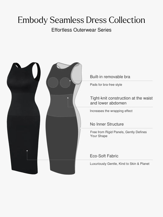 Shapewear Sleeveless Sculpting Dress Set