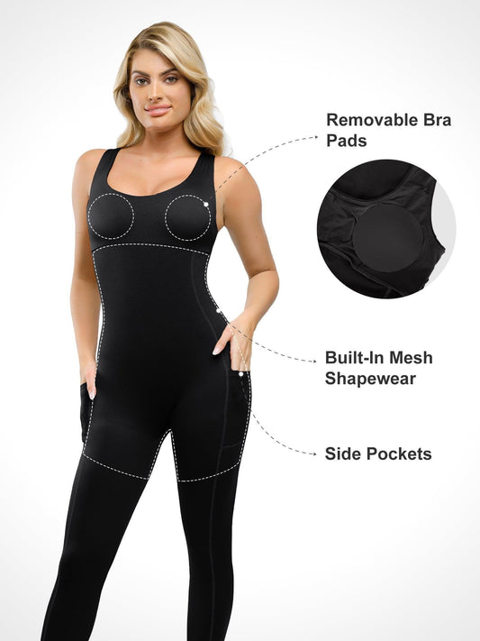 The Shapewear Jumpsuit U-Neck One Piece Thigh Slimming For Insiders