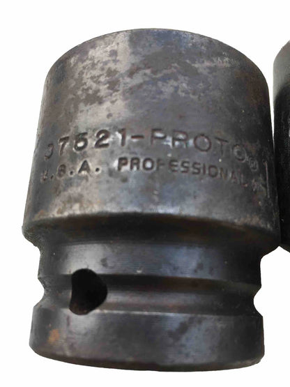 S•K Proto 3 Pc 3/4” Dr Shallow Impact Sockets 6 Pt USA Made