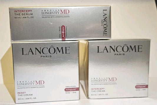 Lancôme Absolue Longevity MD Reset The Cream + Intercept Serum + Cream Set 50 mL