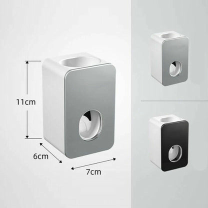 Bathroom Toothpaste Dispenser Holder Extrusion Squeezer Wall Mount Stand Device